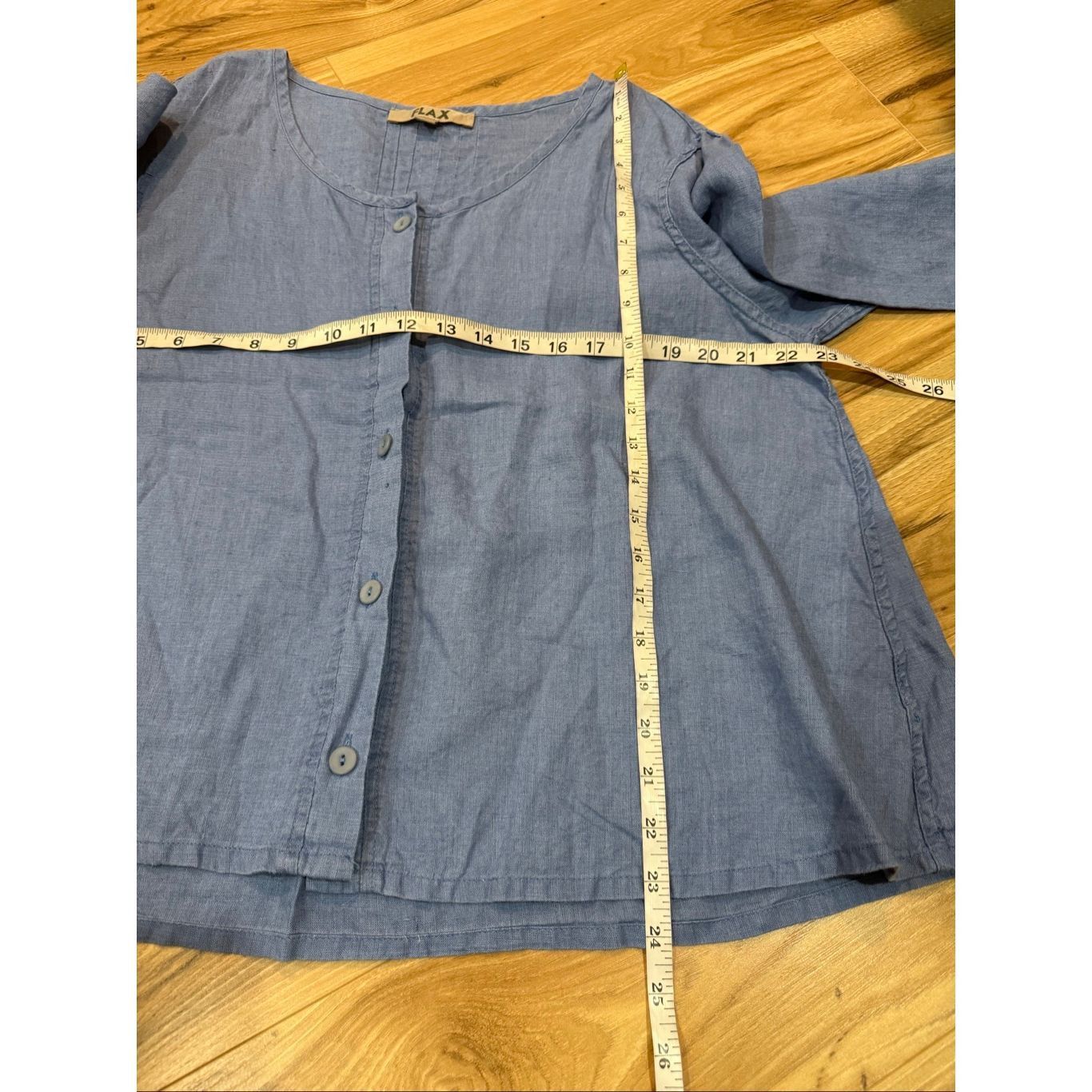 FLAX Flax NWOT linen button front blouse top boho lagenlook size Size M / US 6-8 / IT 42-44 - 5 Thumbnail