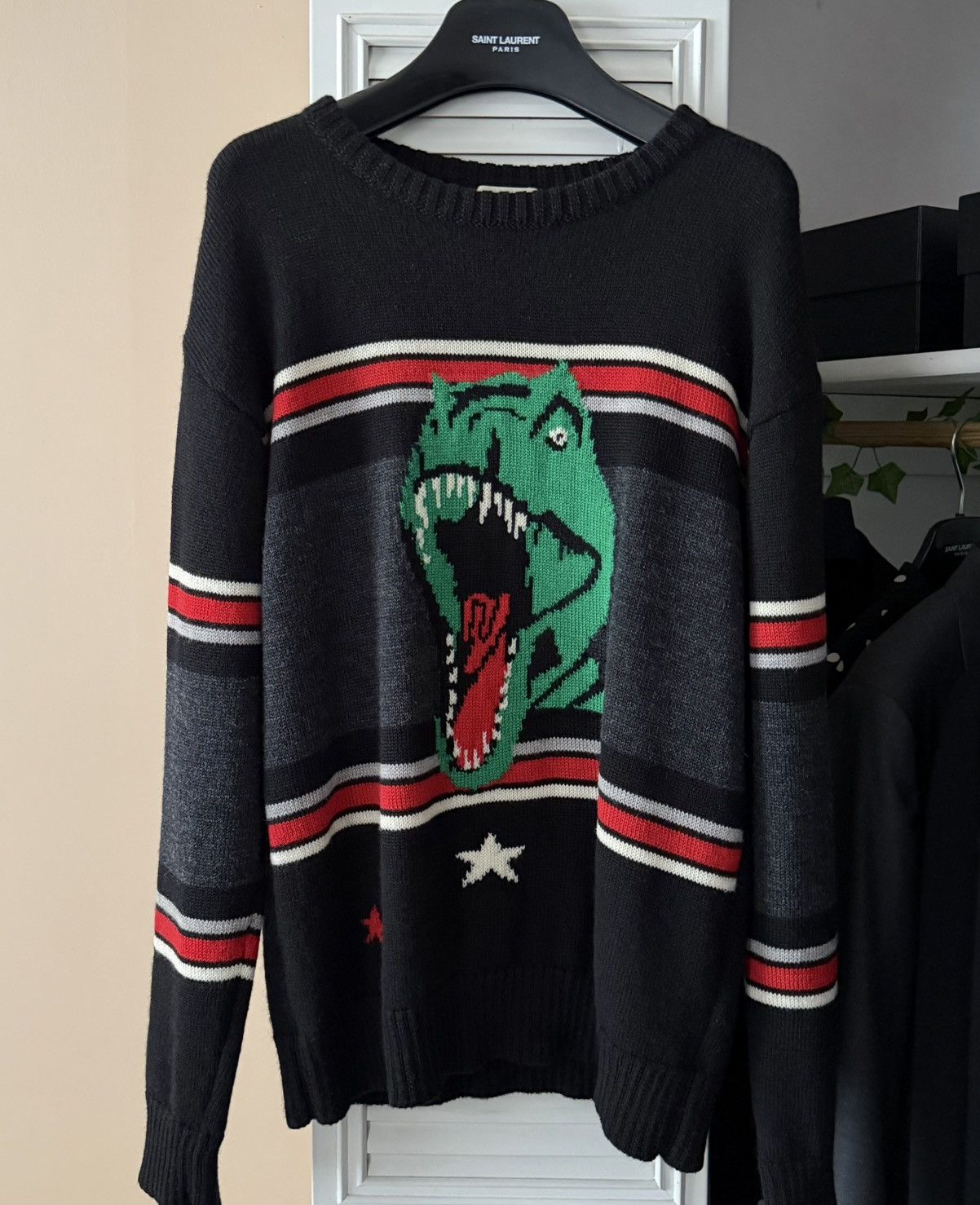 Saint Laurent Paris Saint Laurent T- Rex sweater Size US XS / EU 42 / 0 - 1 Thumbnail