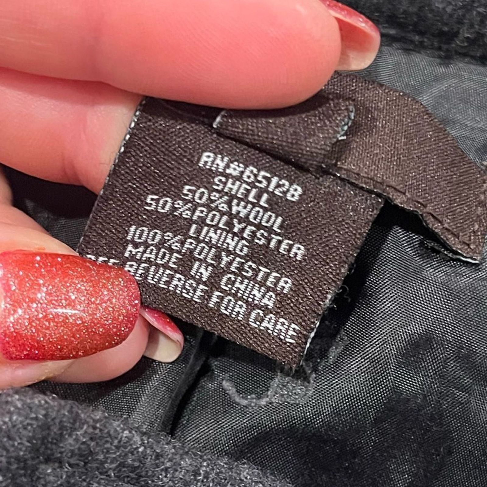 Vintage Luii Charcoal Gray Wool Blend Button Front Tie Waist Shirt S Size S / US 4 / IT 40 - 3 Thumbnail