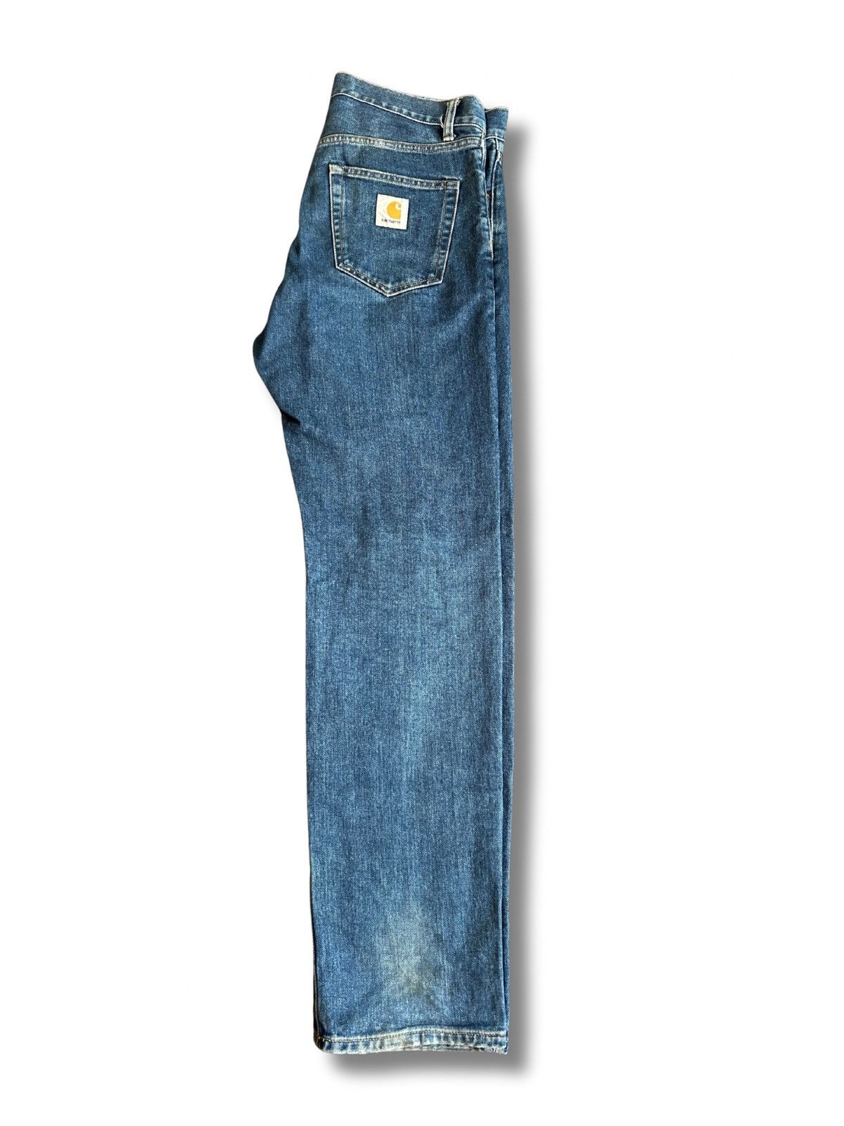 Carhartt Carhartt WIP Pontiac Pant Blue Denim Jeans – 31x32 Size US 31 - 3 Thumbnail