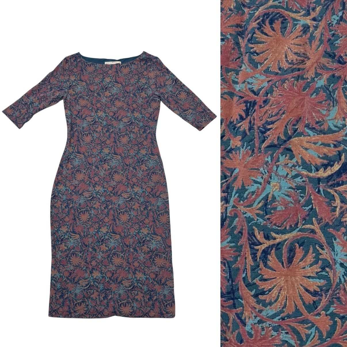 Peruvian Connection Dress Pima Cotton Multicolor Size Small