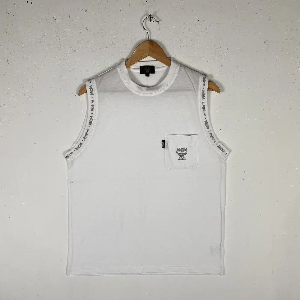 MCM Vintage 90's MCM LEGERE Pocket Tank Tops Size US M / EU 48-50 / 2 - 2 Thumbnail
