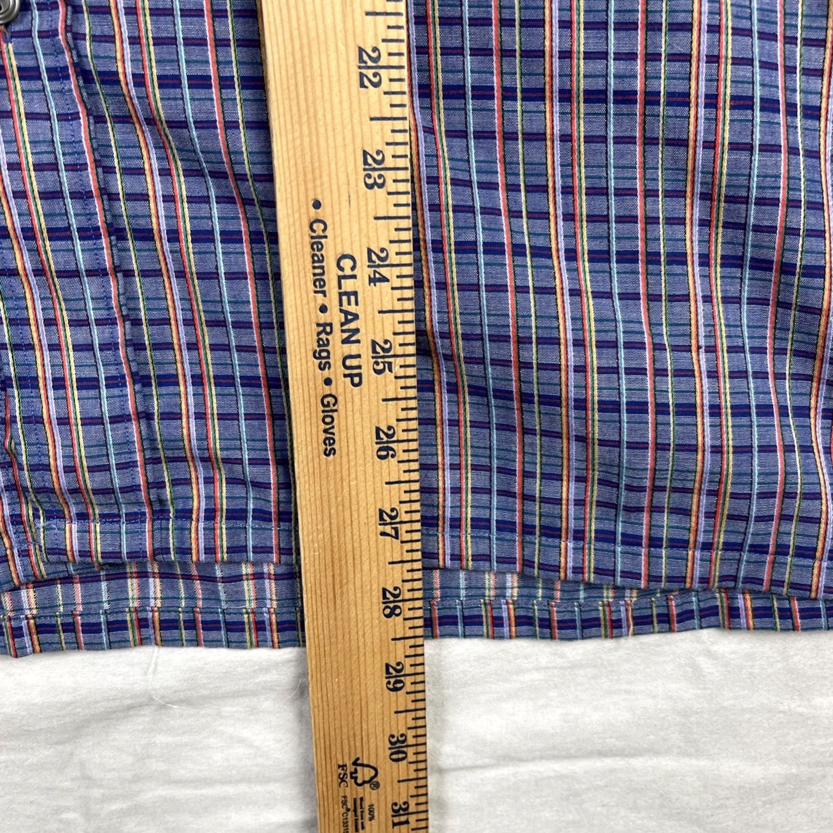 Yves Saint Laurent VINTAGE Yves Saint Laurent Shirt Mens Medium Blue Button Up Dagger Collar 70s Size US M / EU 48-50 / 2 - 7 Thumbnail