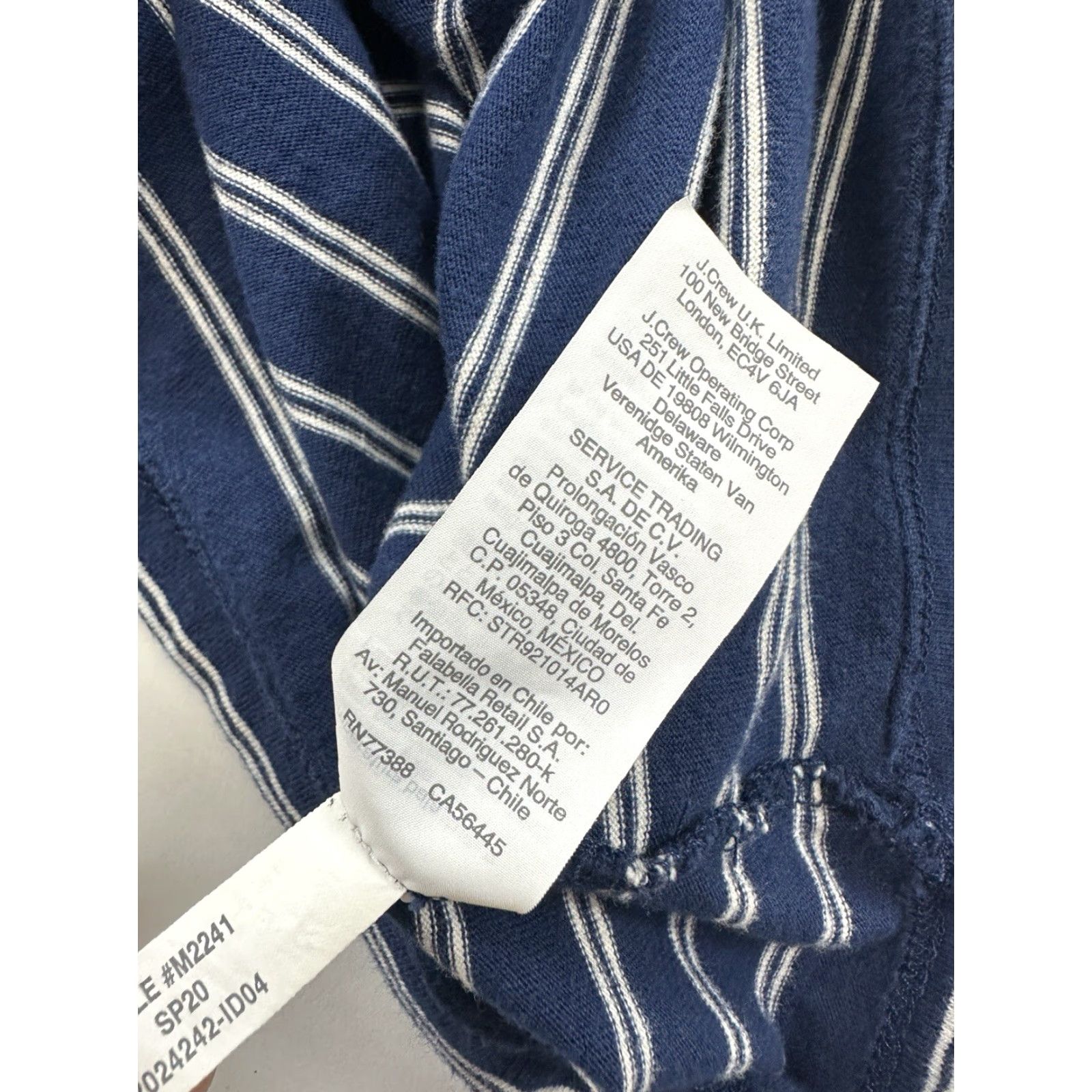 Madewell Madewell Dress Womens XS Blue Striped Tee Shirt Pullover Epperson Size XS / US 0-2 / IT 36-38 - 5 Thumbnail
