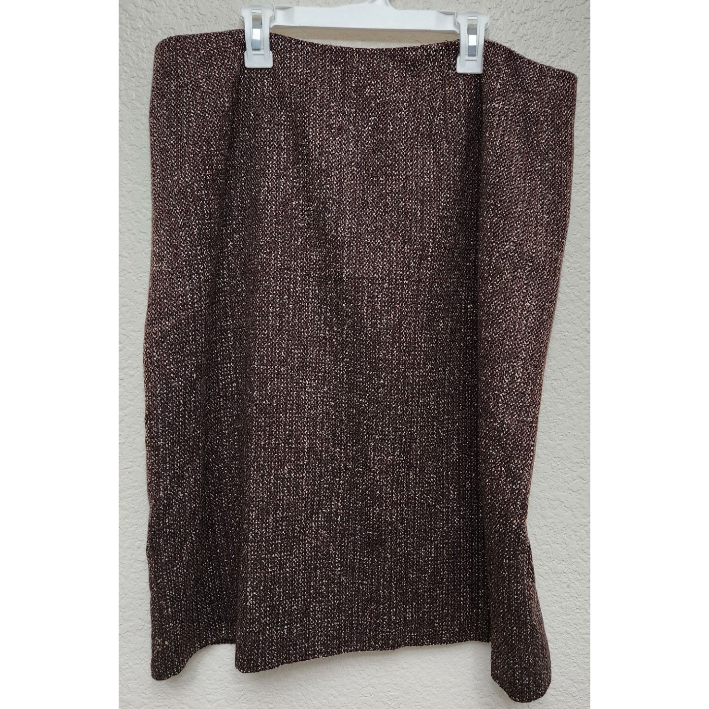 Other Larry Levine Suits Brown White Marled Pencil Midi Skirt 18 Size 40" / US 18 - 1 Thumbnail