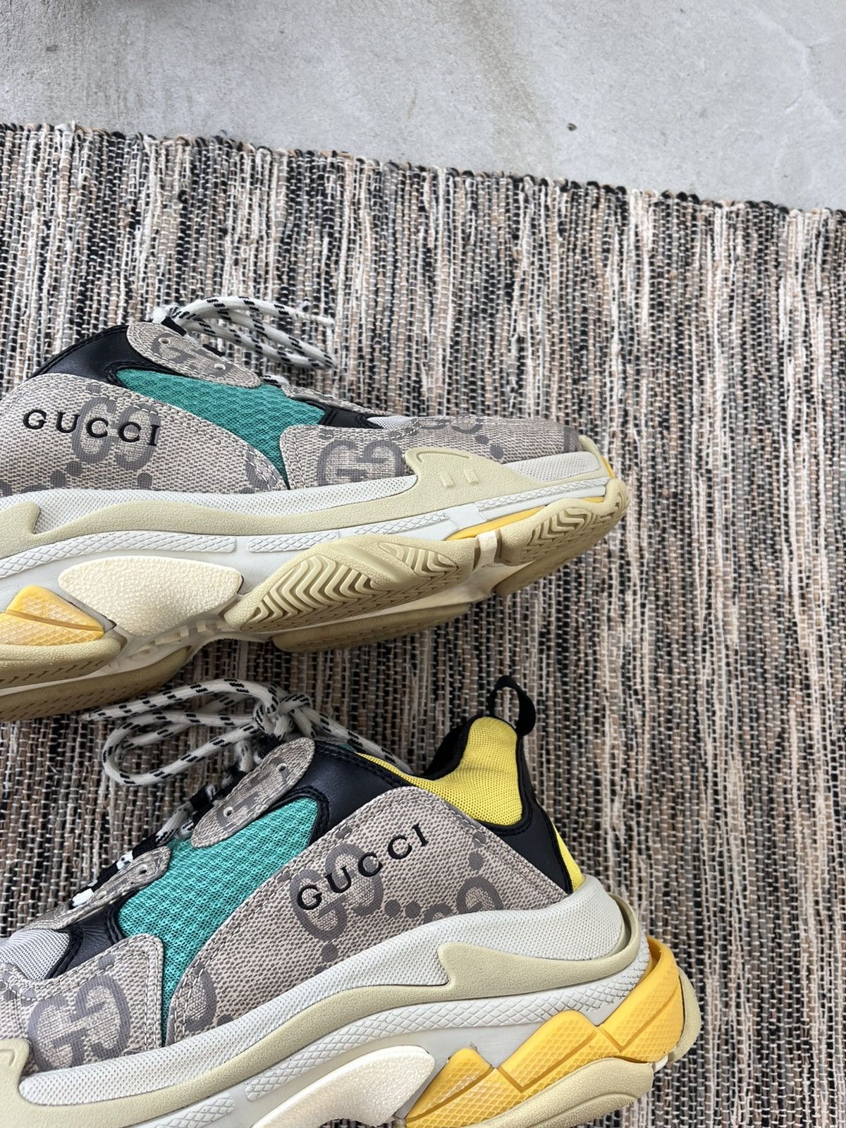 Balenciaga × Gucci Rare Balenciaga Gucci Triple S Sneakers The Hacker Project Size US 9 / EU 42 - 6 Thumbnail