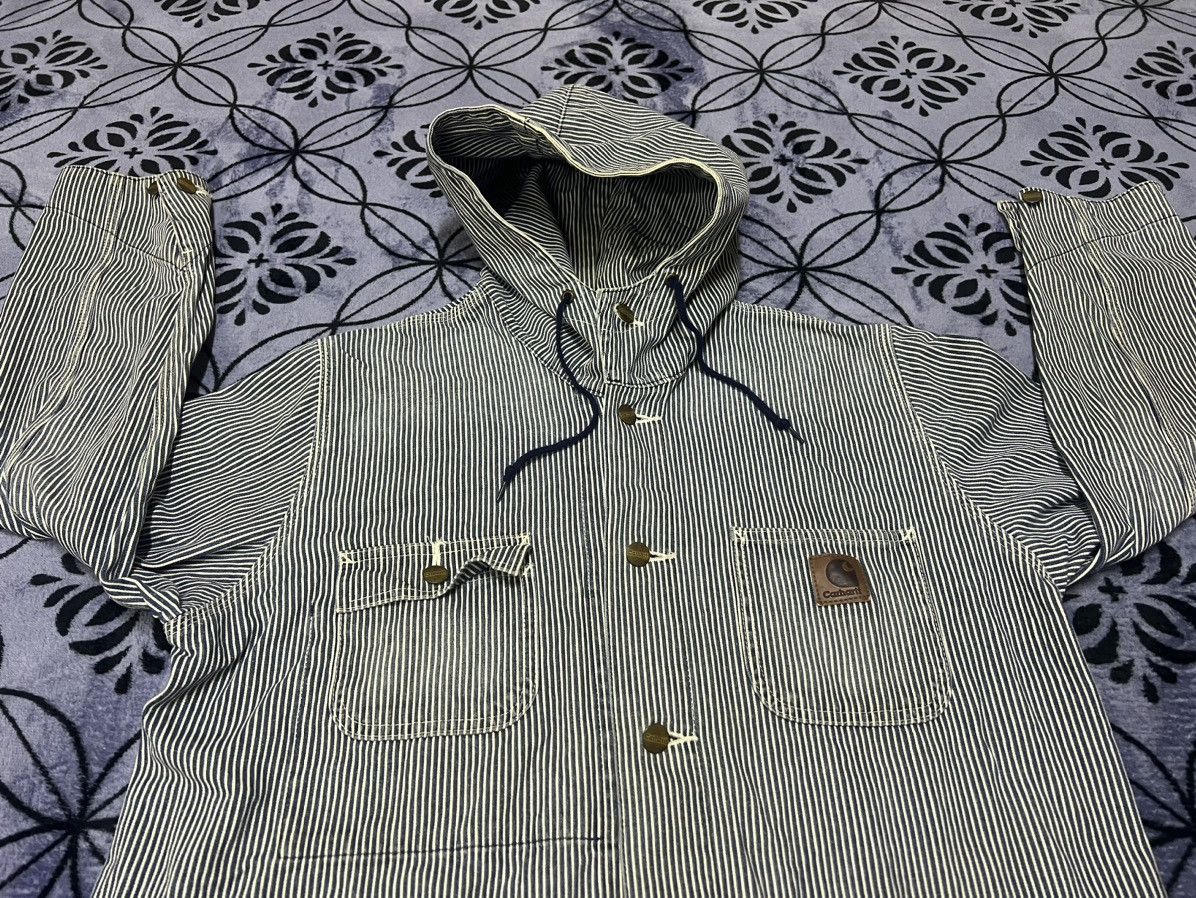 Carhartt Wip Carhartt WIP - Denim Jacket (hickory stripe) Size US XL / EU 56 / 4 - 12 Thumbnail