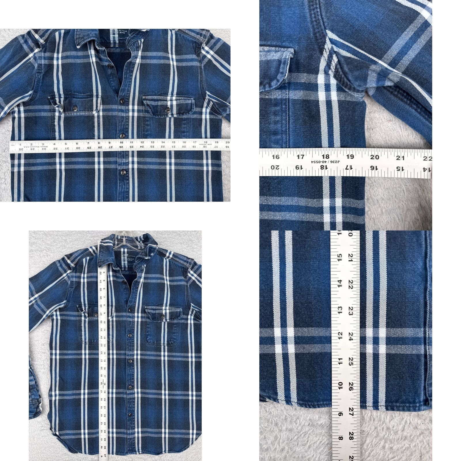Orvis Orvis Shirt Mens Small Blue Plaid Flannel Button-Up Long Sleeve 100% Cotton Outdoor Size US S / EU 44-46 / 1 - 8 Thumbnail