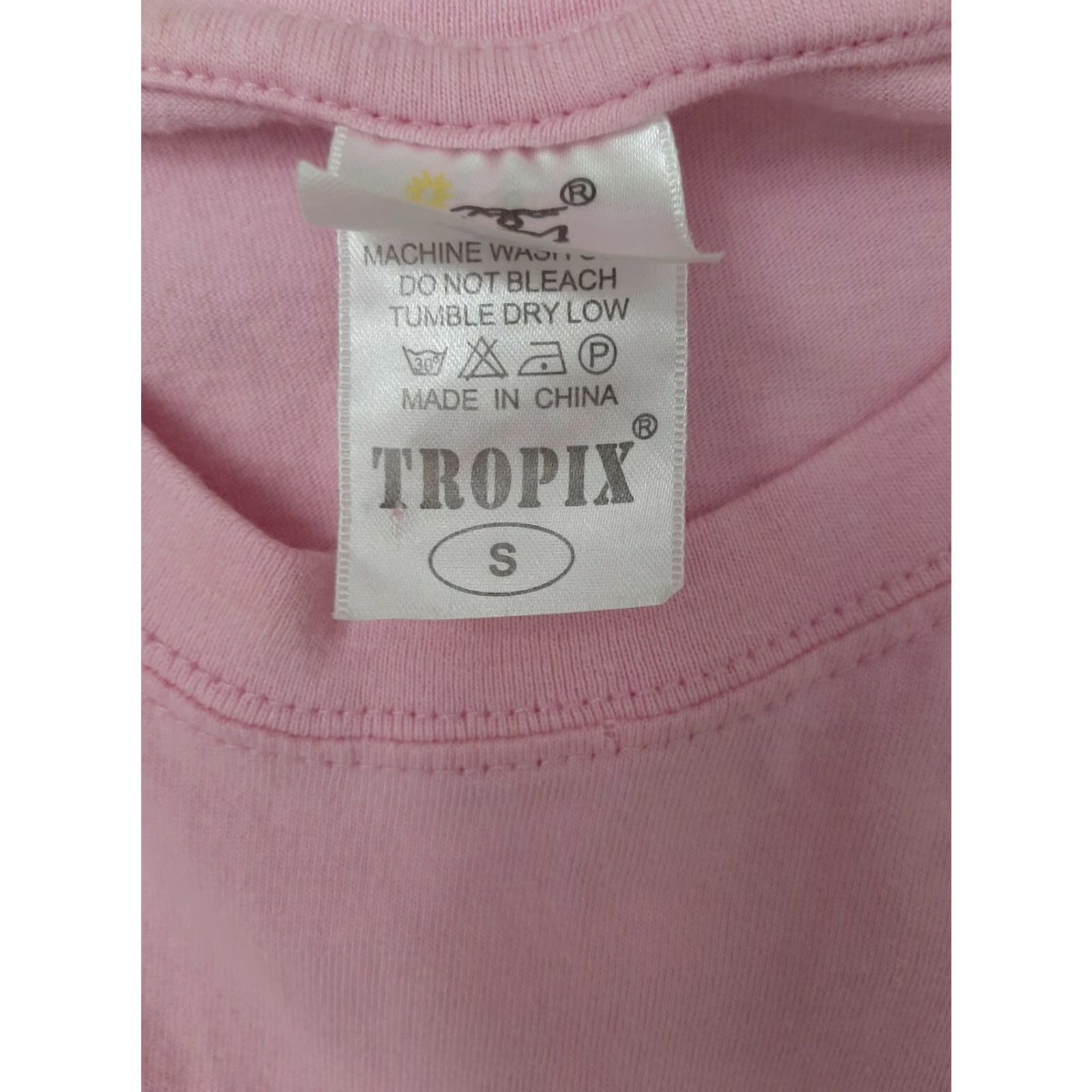 Pinko VINTAGE Jamaica Ocho Rios Womens Pink T-Shirt - S small Reggae Tees Crew Neck Short Sleeve Unisex Adults Rio Pattern Solid Size S / US 4 / IT 40 - 3 Thumbnail