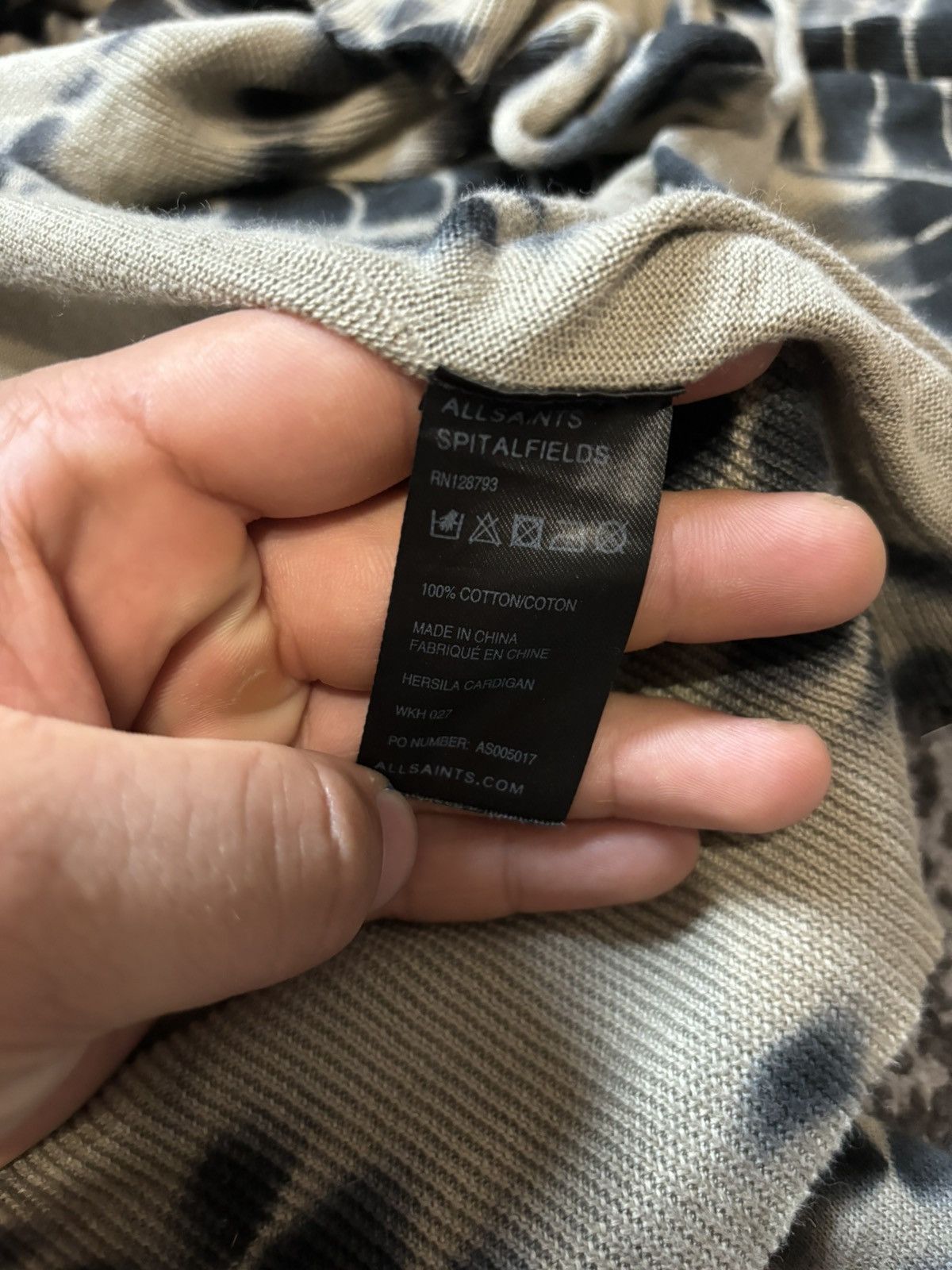 Allsaints × Japanese Brand × Vintage Vintage AllSaints Gilet Tie Dye Cascade Vest Cardigan Size XL / US 12-14 / IT 48-50 - 7 Thumbnail