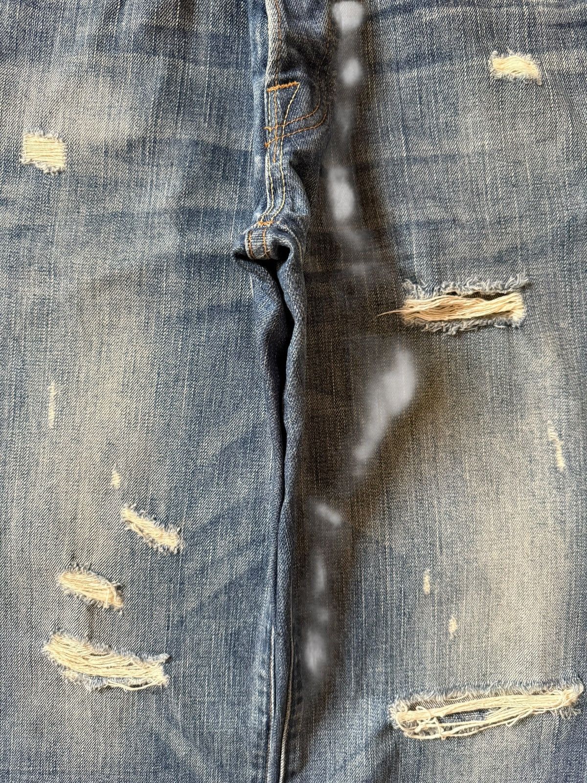 Abercrombie & Fitch Vintage Abercrombie Distressed Low Rise Flare Jeans Size US 33 - 3 Thumbnail