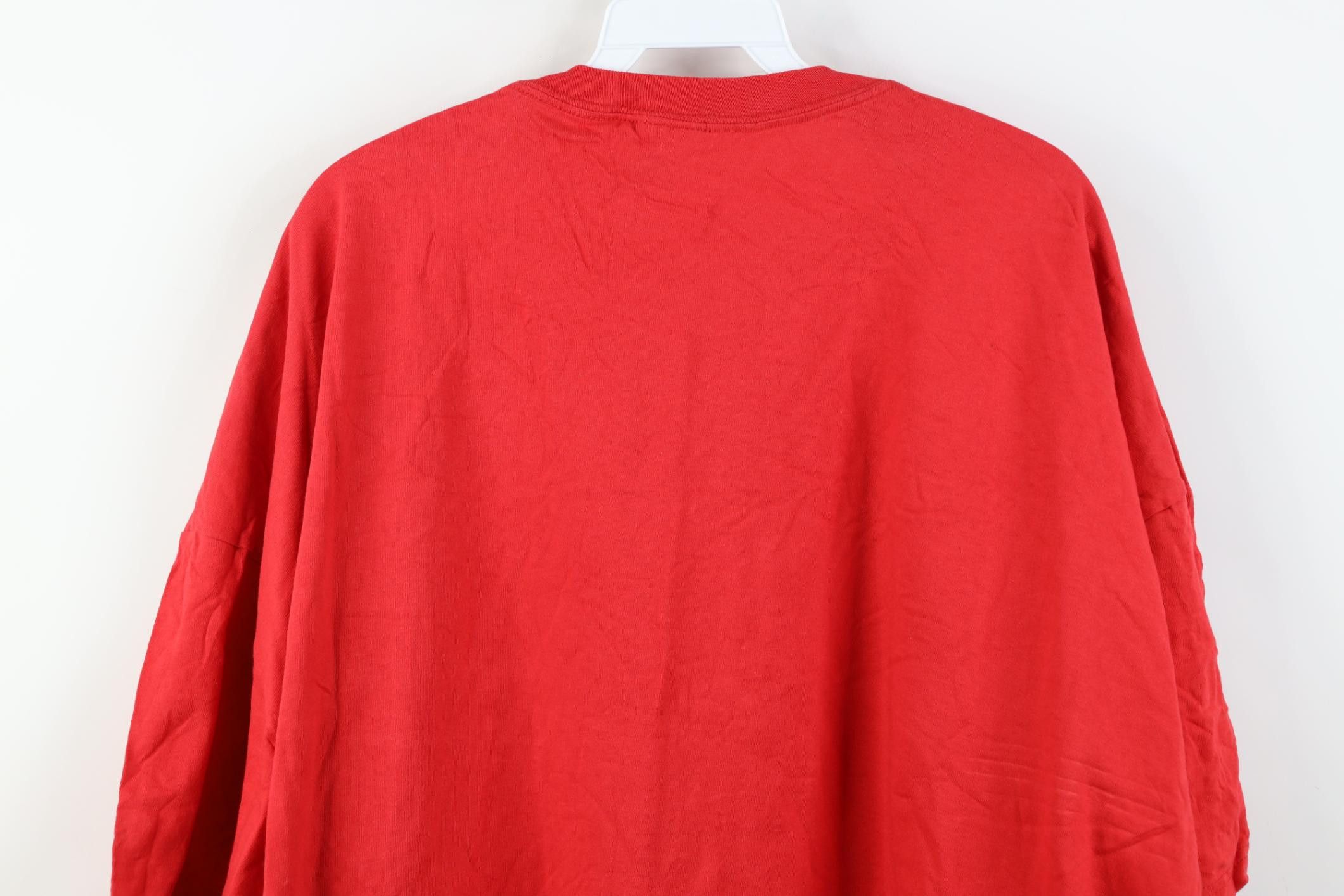 Hanes Deadstock Vintage 90s Y2K Hanes Cotton Pocket T-Shirt Red Size US XXL / EU 58 / 5 - 12 Thumbnail