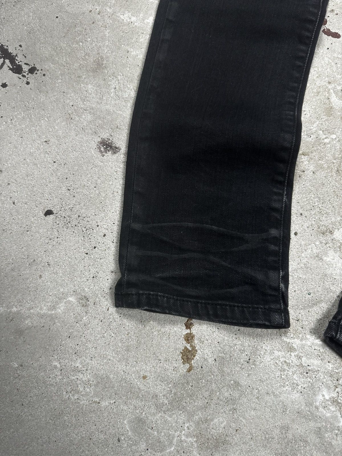 Saint Laurent Paris Saint Laurent Paris SS20 Black ‘D21’ Waxed Whiskers Skinny Size US 29 - 3 Thumbnail