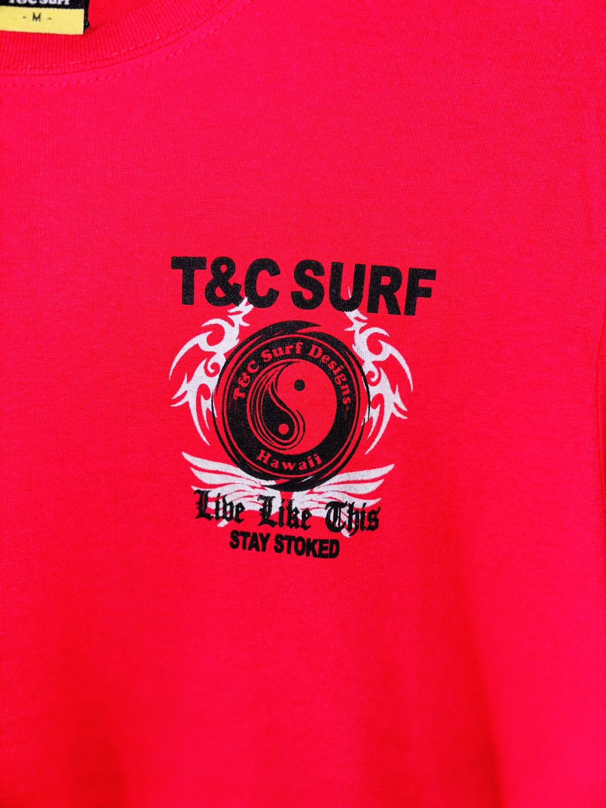 Other T&C SURF DESIGNS – “Live Like This” Red Graphic Tee Size US M / EU 48-50 / 2 - 4 Thumbnail