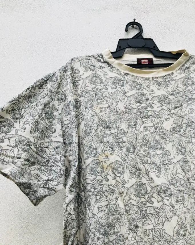 Japanese Brand Vintage Evisu Tiger Fullprint Japanese Fashion Style Size US XXL / EU 58 / 5 - 5 Thumbnail