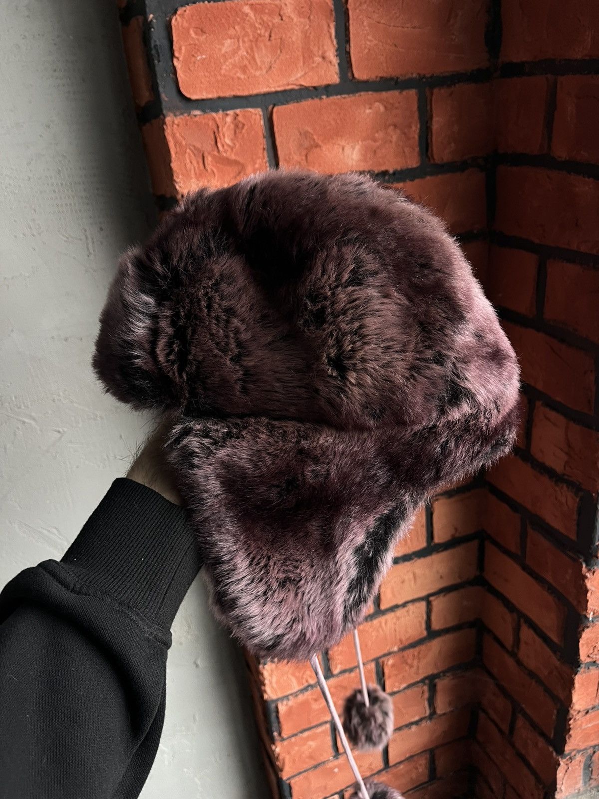 Japanese Brand × Vintage Vintage Crazy Y2k Mohair Fuzzy Hat Ushanka Punk Size ONE SIZE - 5 Thumbnail