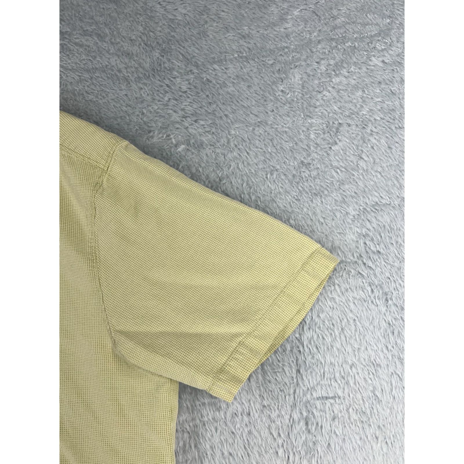 Tommy Bahama Tommy Bahama Shirt Men XL Yellow Button Up Silk Blend Pocket Mens Size US XL / EU 56 / 4 - 2 Thumbnail
