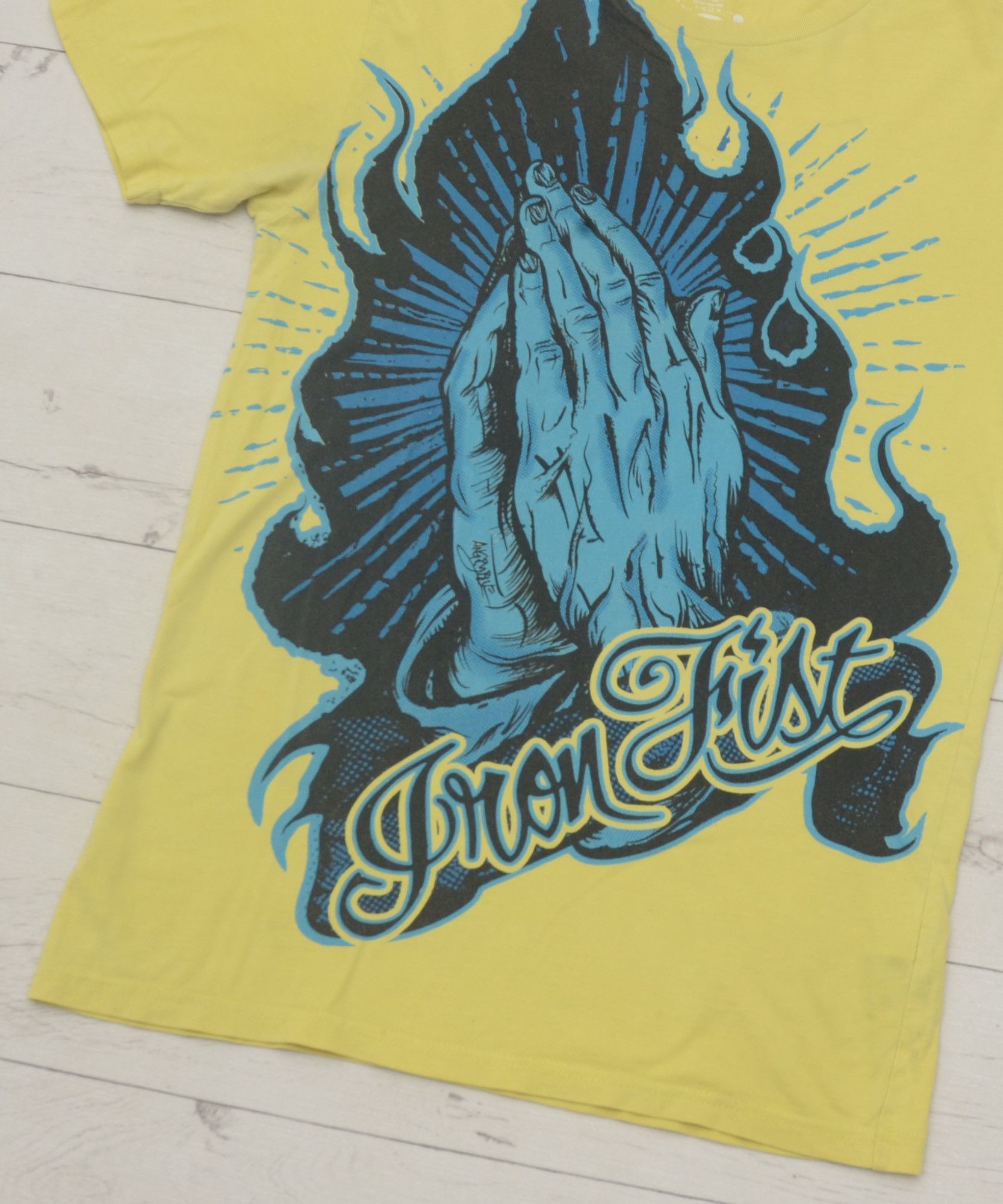 Iron Fist × Vintage Y2K Iron Fist AngryBlue ART Studio Graphic Tee goth style Size US S / EU 44-46 / 1 - 3 Thumbnail