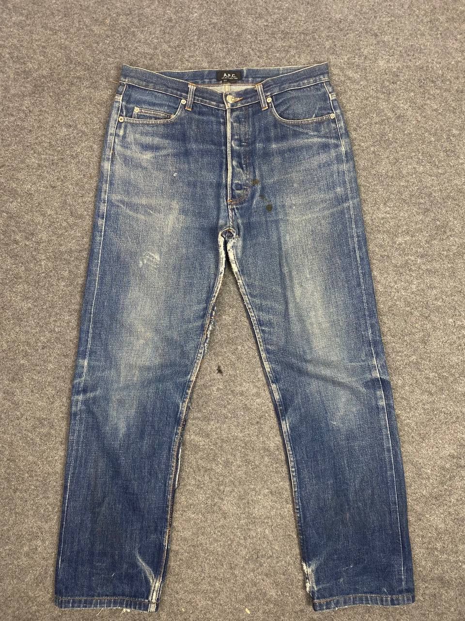 A.P.C. vintage apc japan selvedge distressed denim nice design Size US 33 - 6 Thumbnail