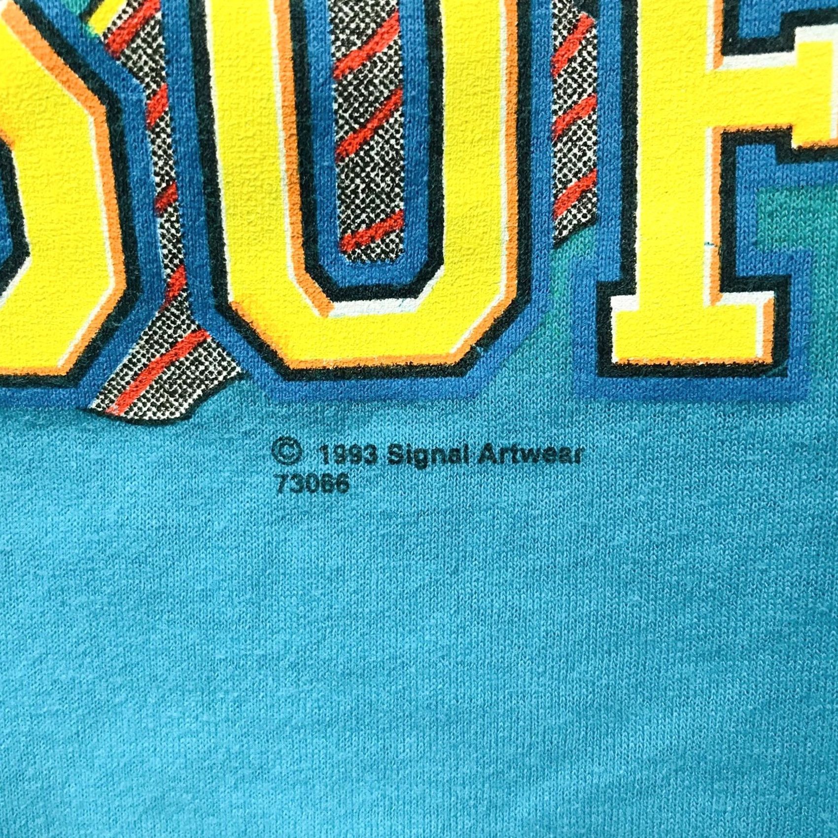 Vintage VINTAGE SSI Men T-Shirt Cartoon Bears Softball Springtime Graphic XL Blue Size US XL / EU 56 / 4 - 6 Thumbnail