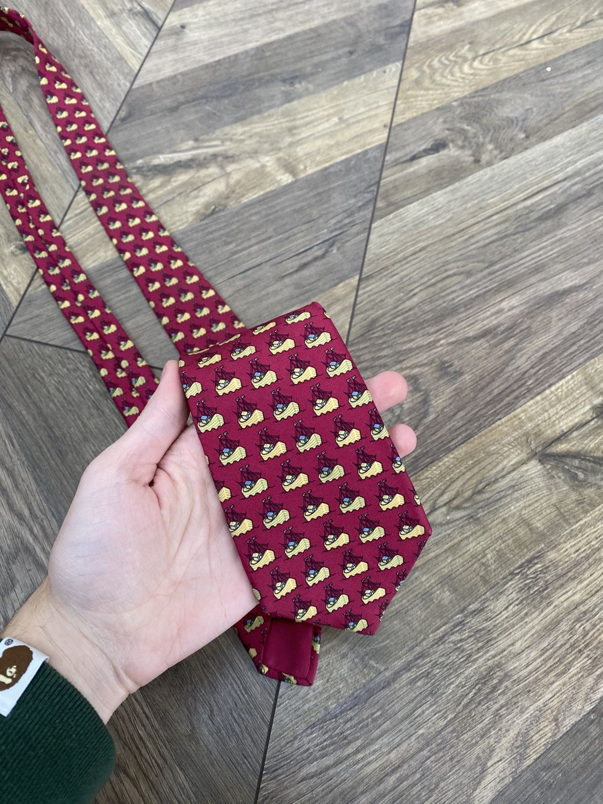 Hermes Vintage Hermes Tie Size ONE SIZE - 5 Thumbnail