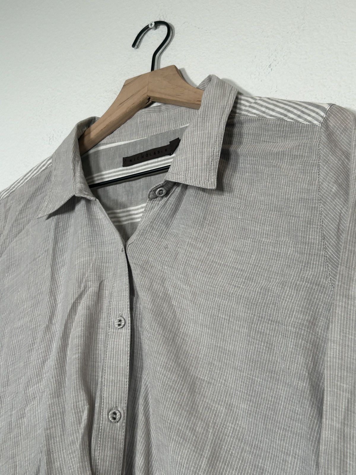 Nicholas K Spiral Twisted Button up Size US M / EU 48-50 / 2 - 2 Thumbnail