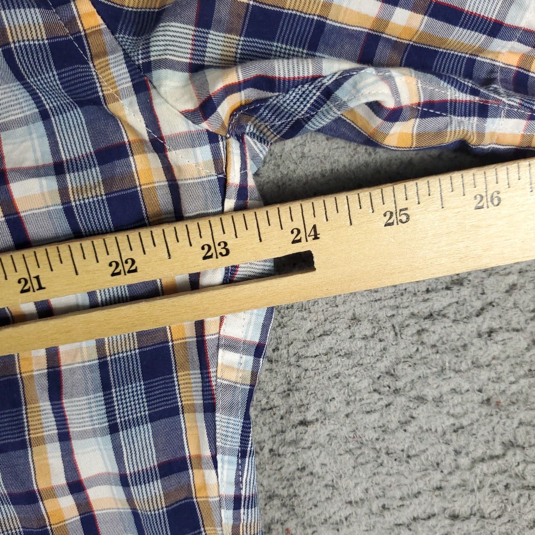 Peter Millar Peter Millar Shirt Mens Large Blue Plaid Short Sleeve Button-Up Casual Pure Cotton Size US L / EU 52-54 / 3 - 5 Thumbnail