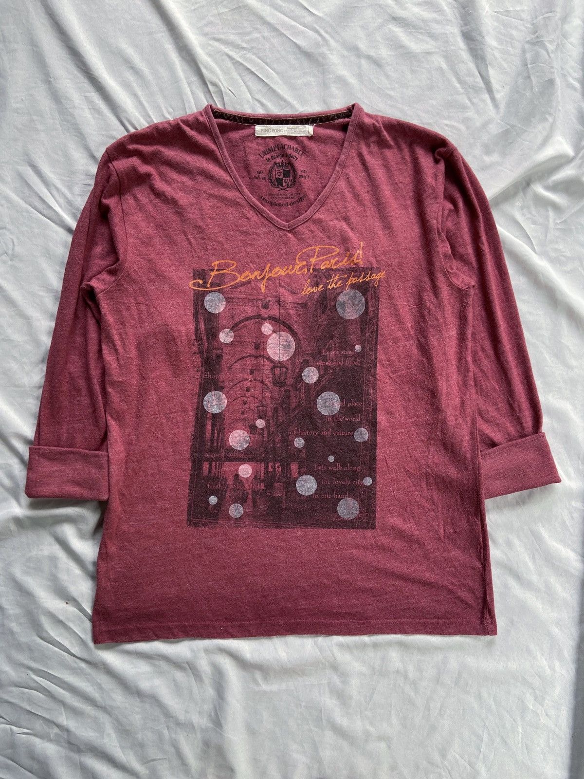 Beauty Beast × Hysteric Glamour × Japanese Brand BONJOUR PARIS! LOVE THE PASSAGE LONG SLEEVE Size US L / EU 52-54 / 3 - 2 Thumbnail