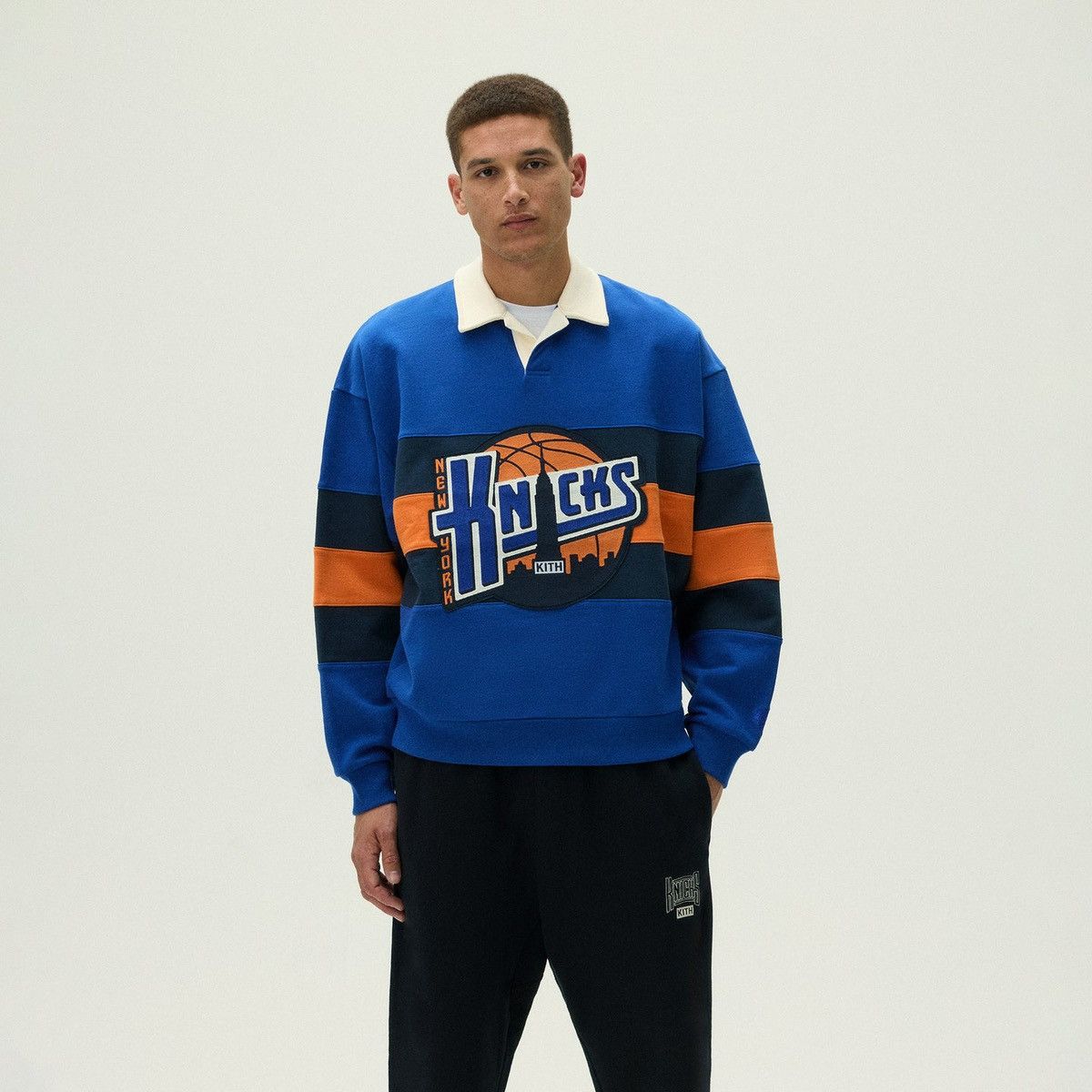 Kith Kith for the New York Knicks Ball Nelson Collared Pullover Size US XXL / EU 58 / 5 - 2 Thumbnail