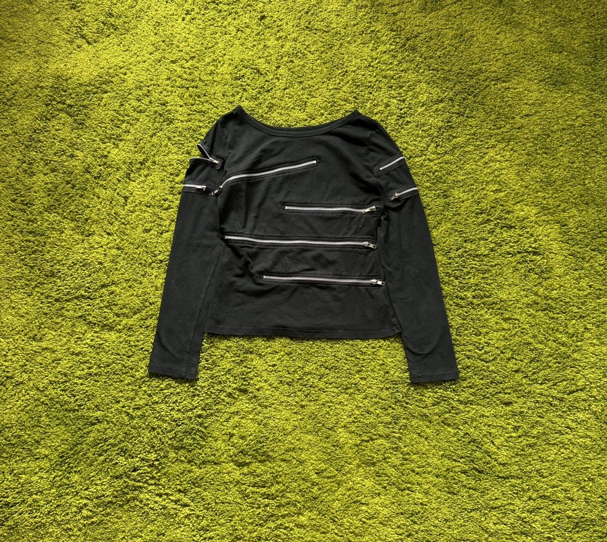 Vintage Y2K style avant garde all around zip longsleeve Size S / US 4 / IT 40 - 2 Thumbnail