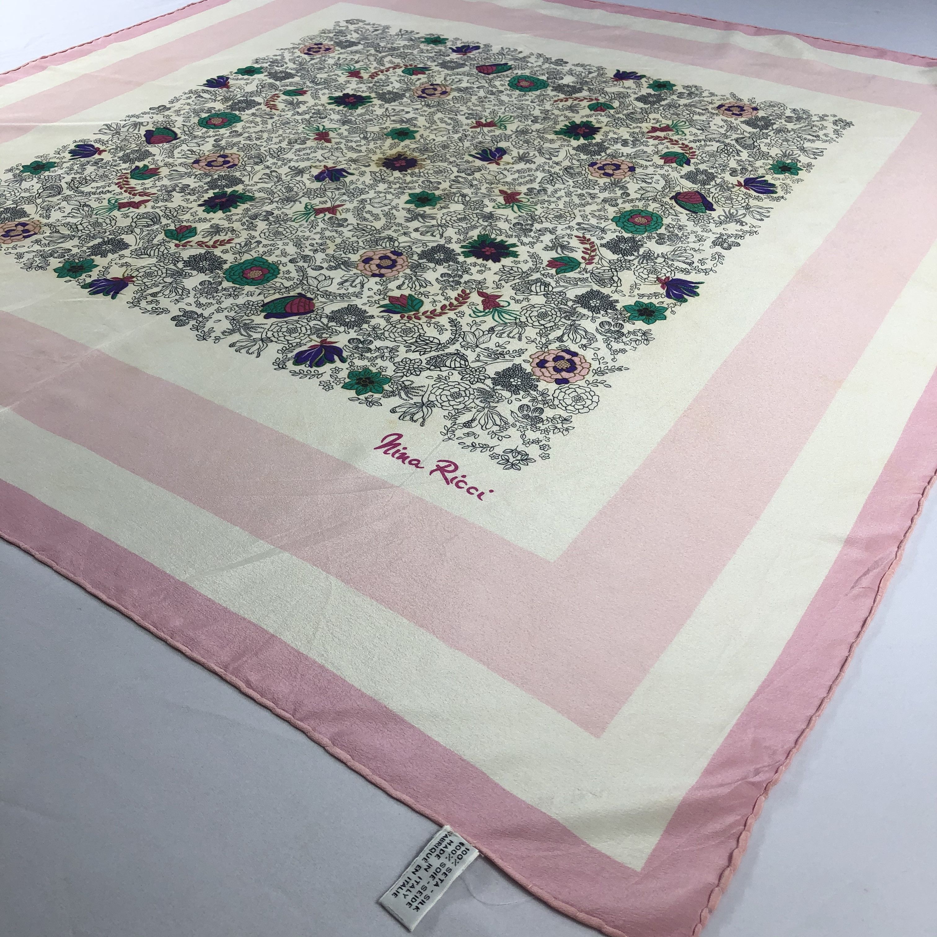 Nina Ricci Vintage Nina Ricci Silk Scarf Size ONE SIZE - 3 Thumbnail