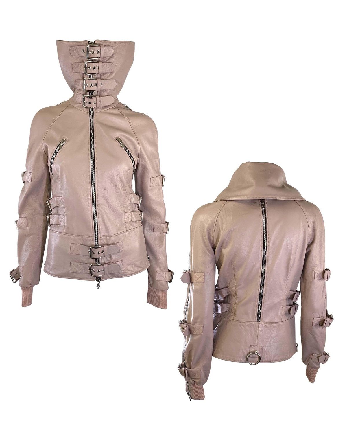 Dolce & Gabbana S/S 2003 Dolce & Gabbana ‘Sex & Love’ Bondage Leather Jacket Size M / US 6-8 / IT 42-44 - 4 Thumbnail