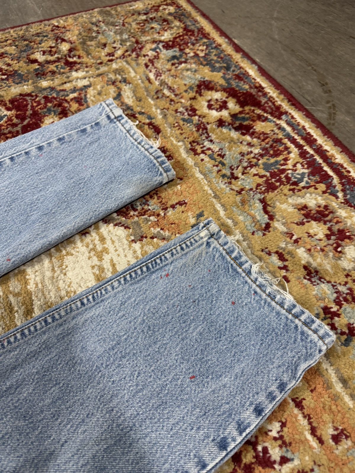Levi's × Levi's Vintage Clothing × Vintage PERFECT Baby Blue Washed Levi's 615 Denim Light Jeans Size US 32 / EU 48 - 4 Thumbnail
