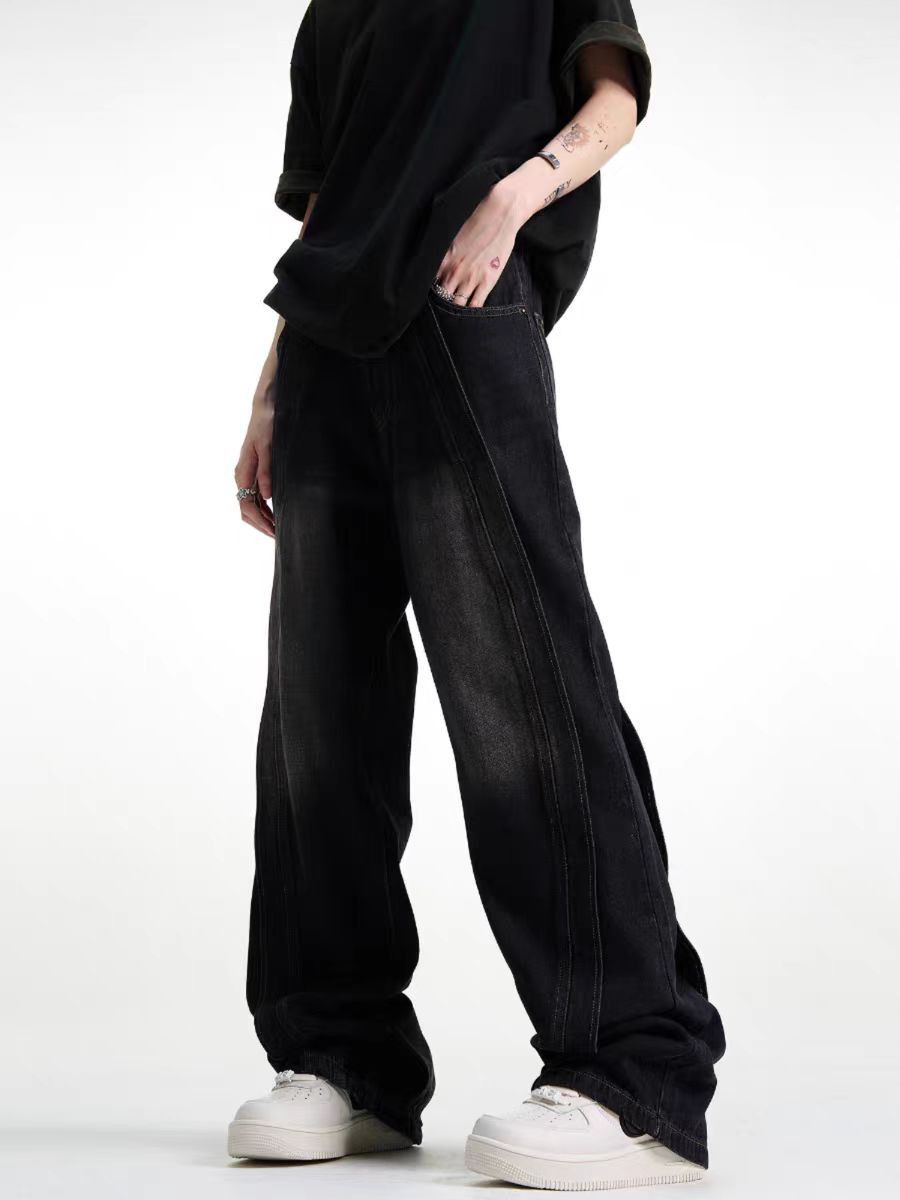Japanese Brand × Vintage Black High Street Vintage Loose Fit Jeans Size US 32 / EU 48 - 2 Thumbnail