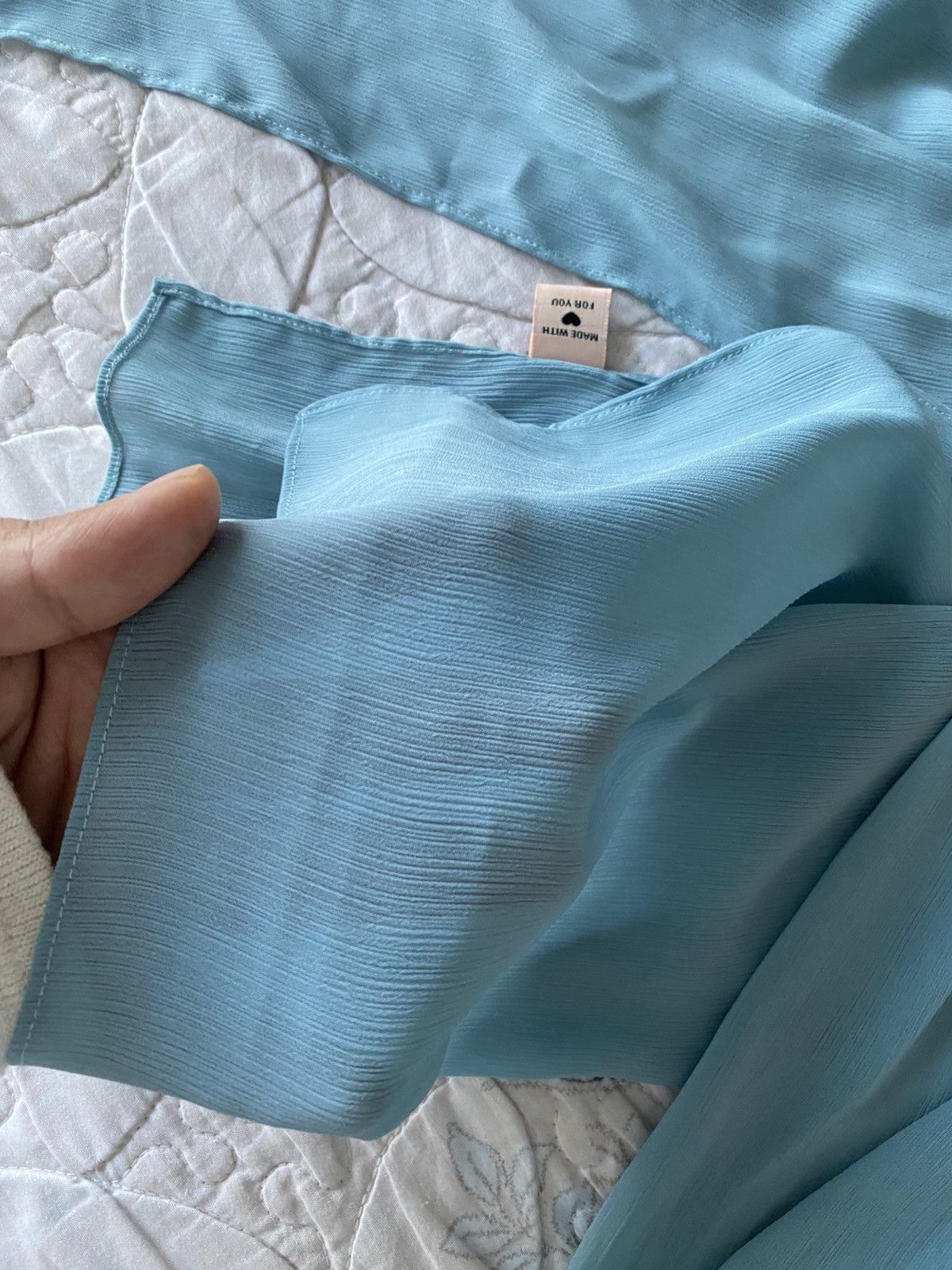 Other VOILE CHIC Premium Chiffon Light Blue Hijab Scarf For Women Size ONE SIZE - 5 Thumbnail