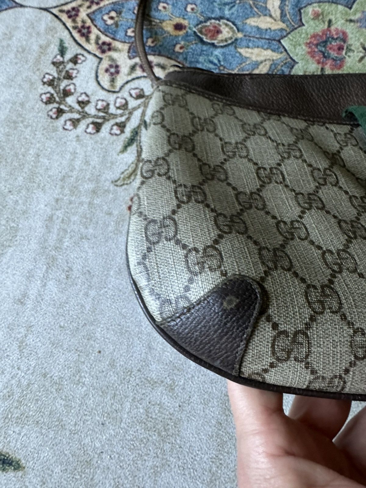 Gucci Vintage GUCCI GG Supreme Web Sherry Line Shoulder Bag Size ONE SIZE - 6 Thumbnail
