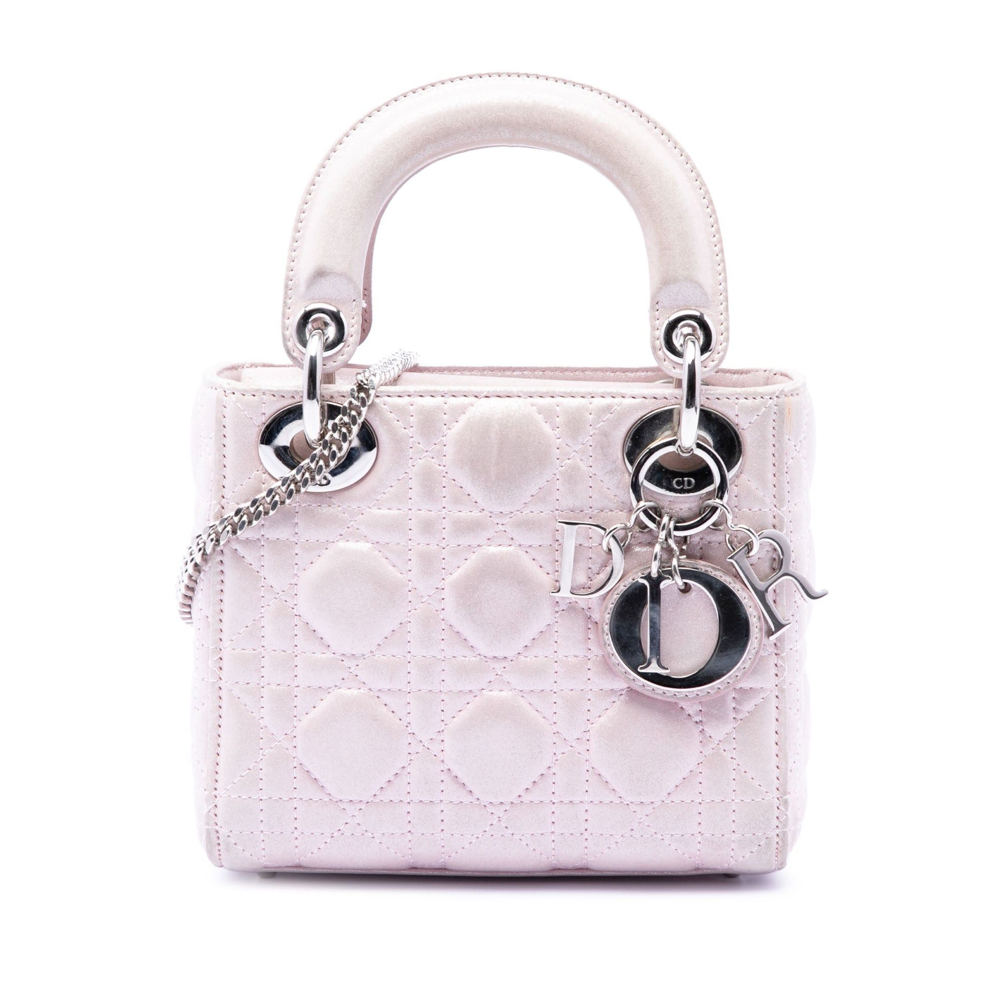 Dior Mini Iridescent Lambskin Cannage Lady Dior Size ONE SIZE - 1 Thumbnail