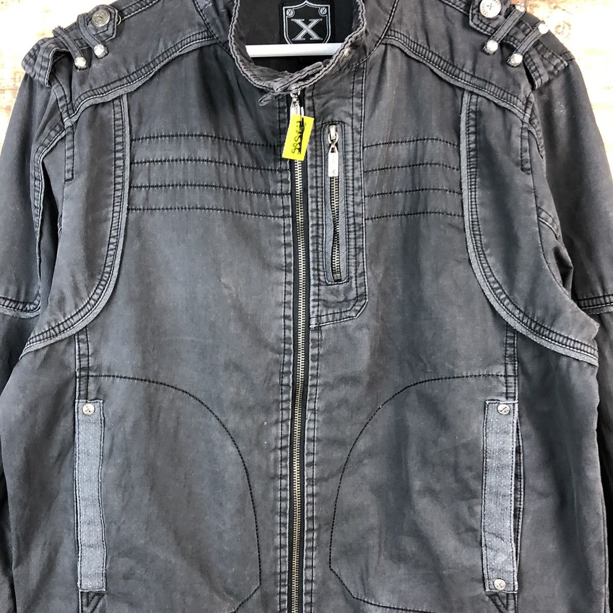 Vintage DLL X Black seditionaries punk bikers Jacket #A2555 Size US M / EU 48-50 / 2 - 5 Thumbnail