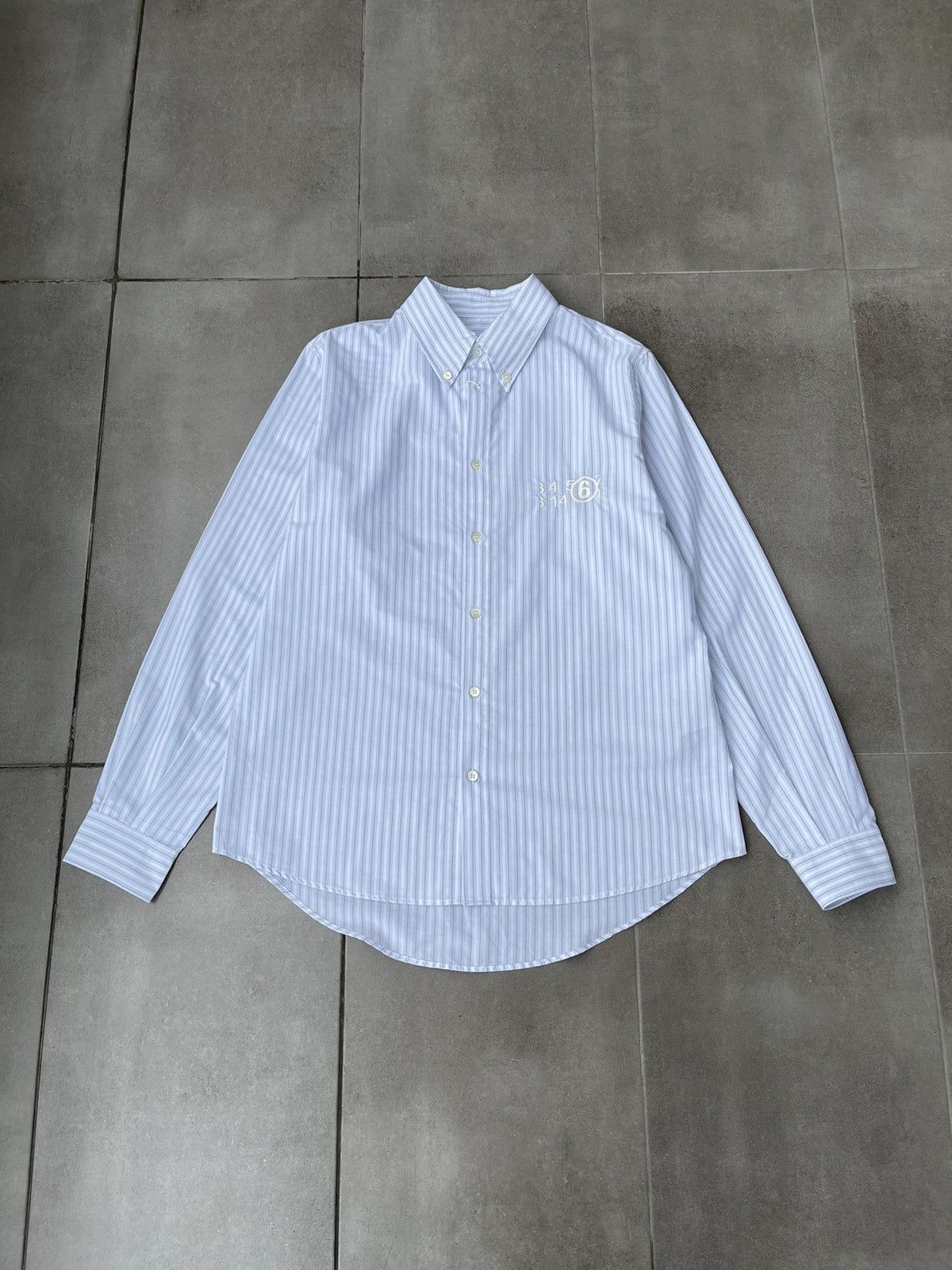 Maison Margiela !DS! SS23 Maison Margiela Stripped Numbers White Shirt Size M / US 6-8 / IT 42-44 - 7 Thumbnail