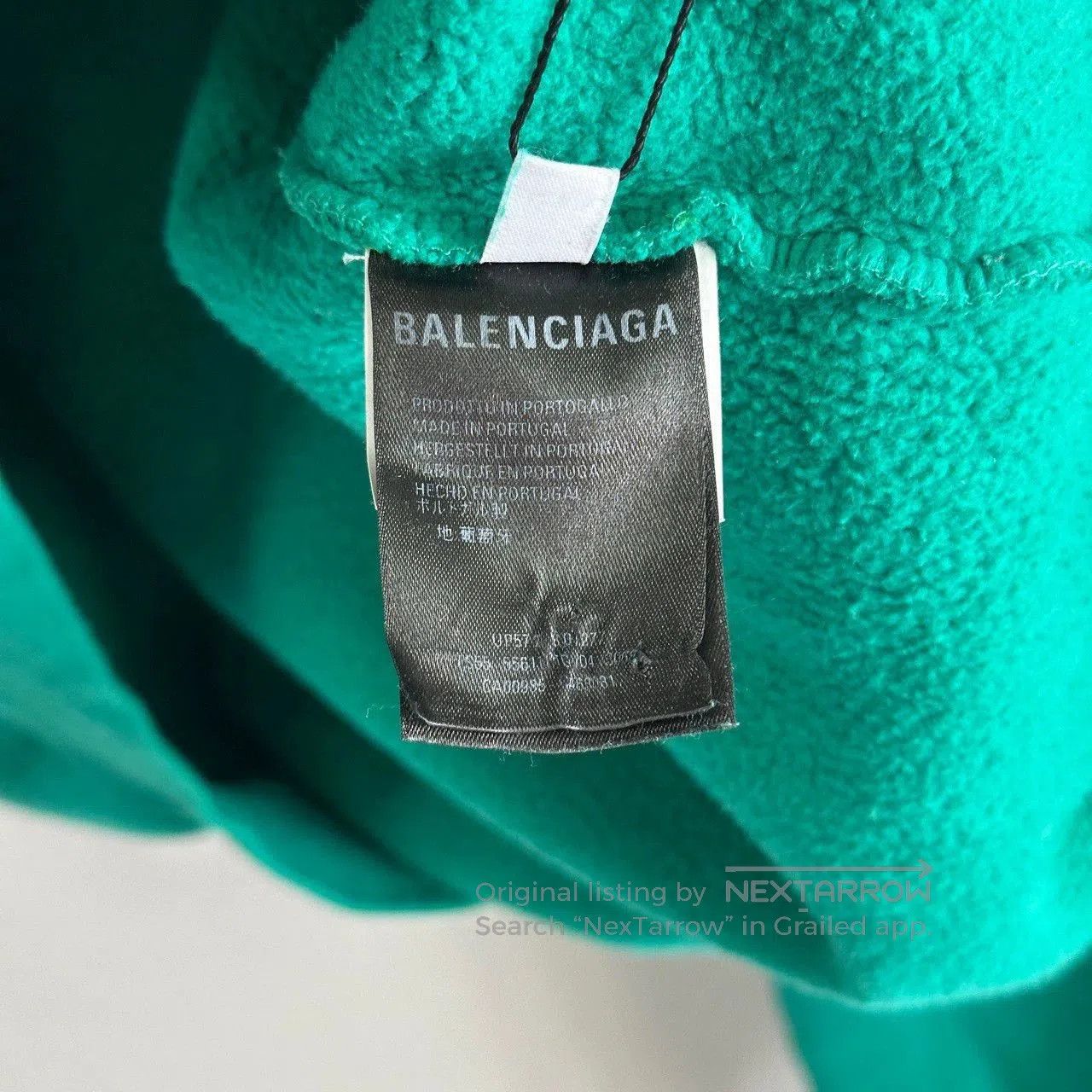 Balenciaga balenciaga turquoise hoodie with logo. Size US M / EU 48-50 / 2 - 4 Thumbnail