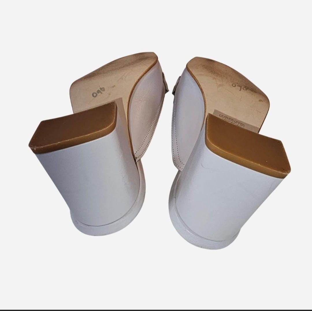 Other Napoleoni Grey leather mules Size US 10 / IT 40 - 6 Thumbnail