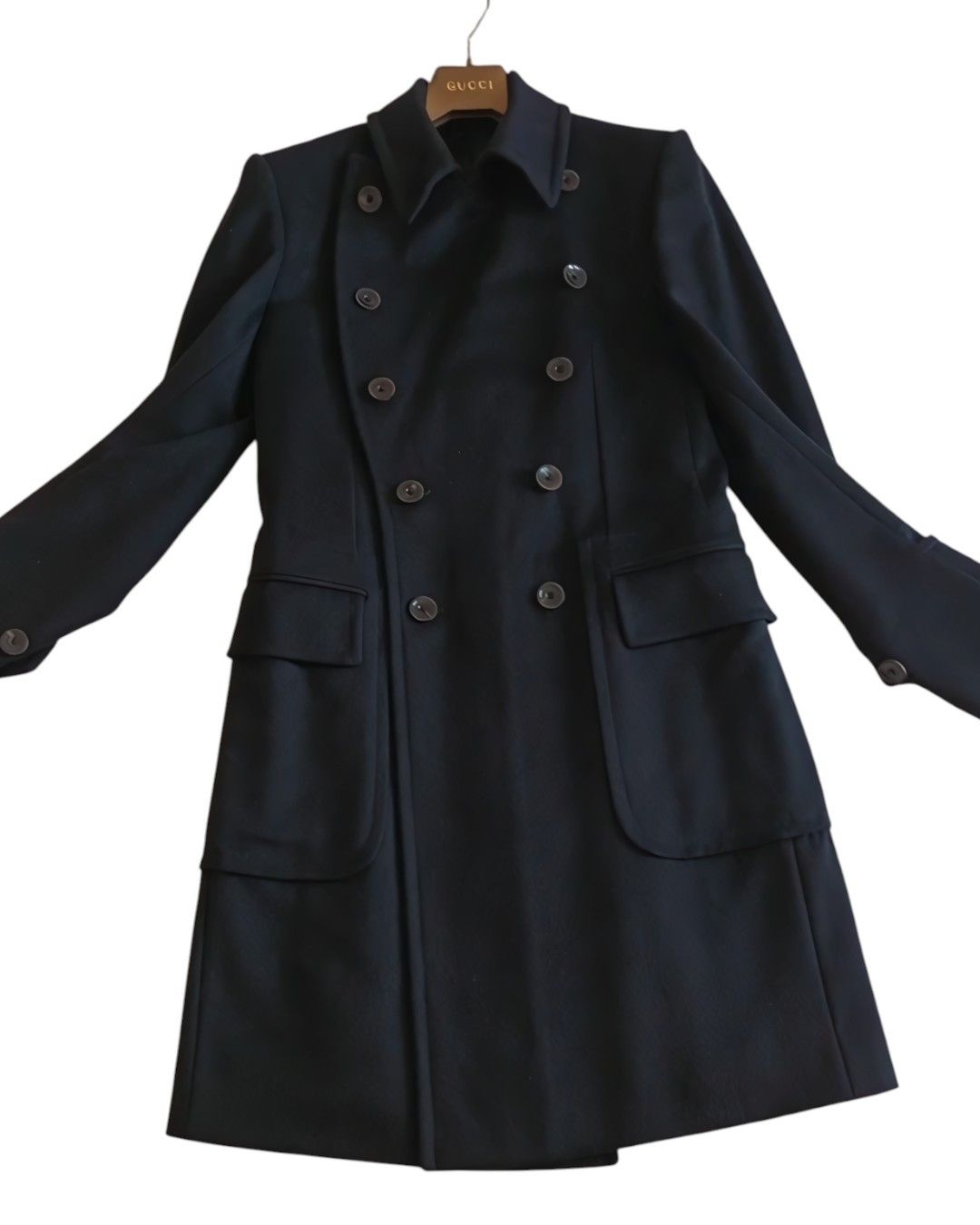 Gucci F/W 2001 DOUBLE BREASTED WOOL COAT BY TOM FORD Size US M / EU 48-50 / 2 - 3 Thumbnail