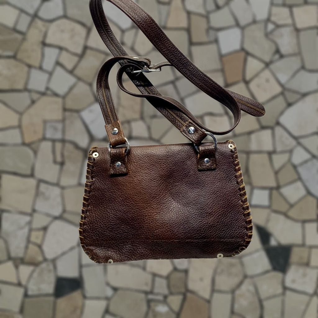 Vintage Handcrafted Leather Crossbody Bag - #5860 Size ONE SIZE - 1 Thumbnail