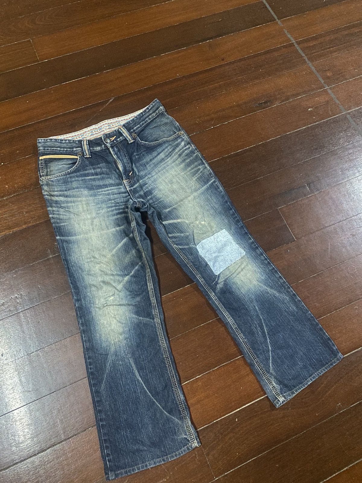 Edwin BAGGY DISTRESSED DENIM EDWIN EXCLUSIVE VINTAGE XU flare Size US 36 / EU 52 - 2 Thumbnail