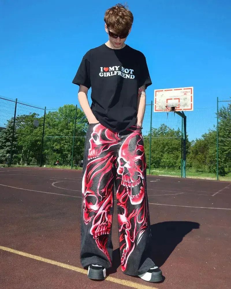 Japanese Brand Y2k Style Hip Hop Streetwear Anime Size US 32 / EU 48 - 3 Thumbnail