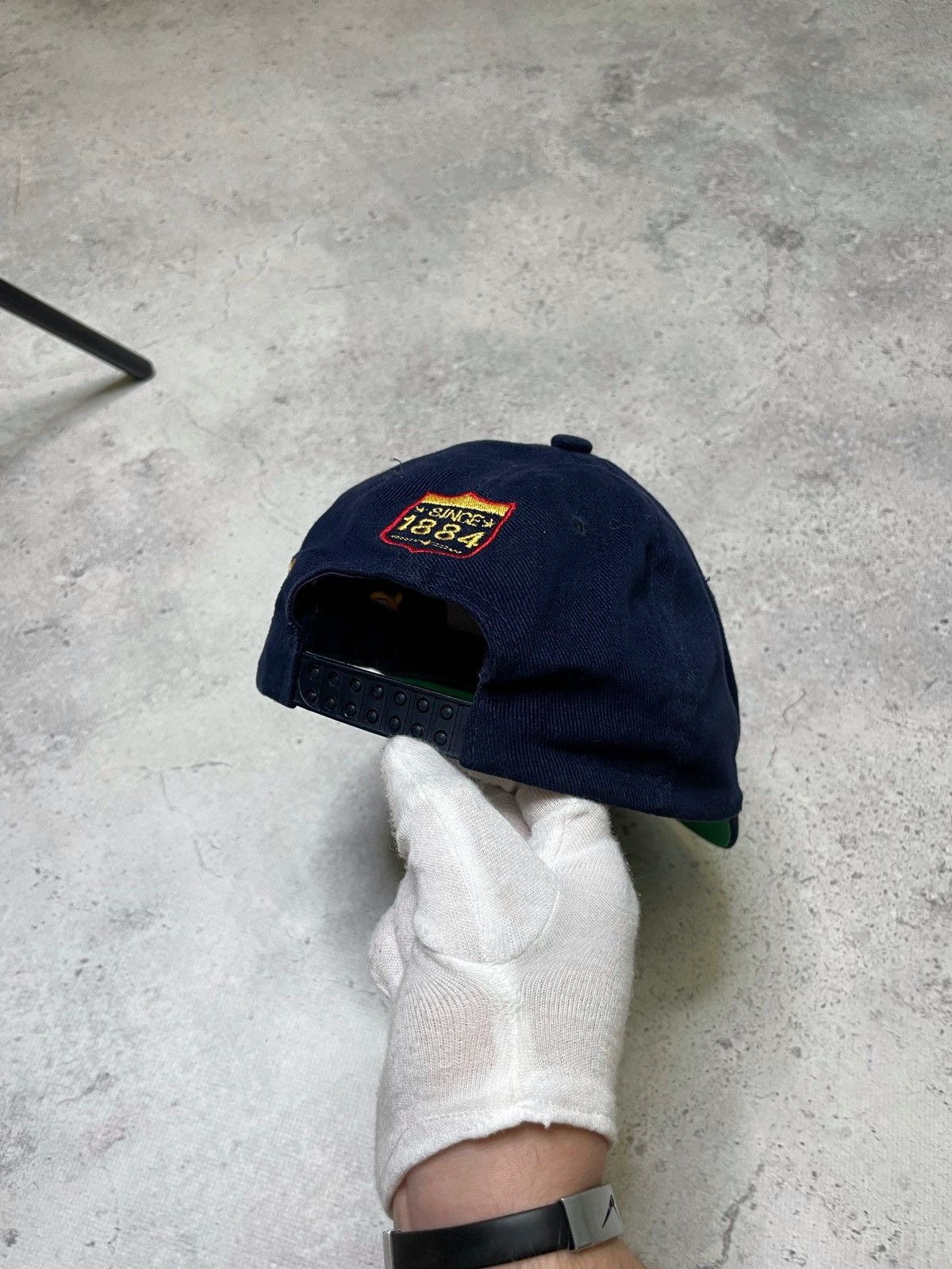 Breitling × Vintage Vintage Breitling Blue Sueded Hat Cap Size ONE SIZE - 6 Thumbnail