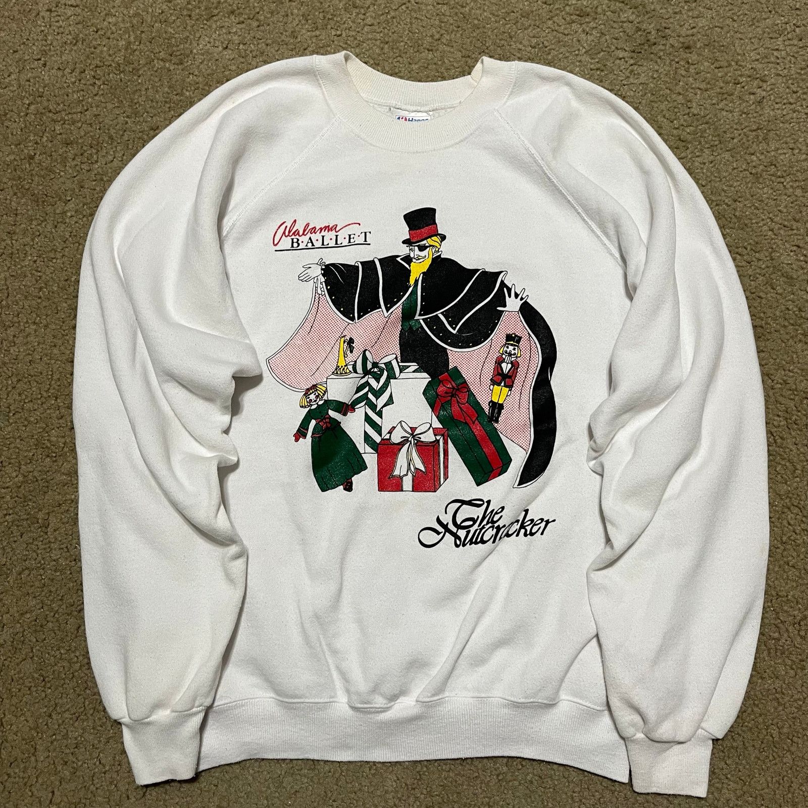 Hanes Vintage The Nut Cracker White Graphic Crewneck XL Size US XL / EU 56 / 4 - 1 Thumbnail