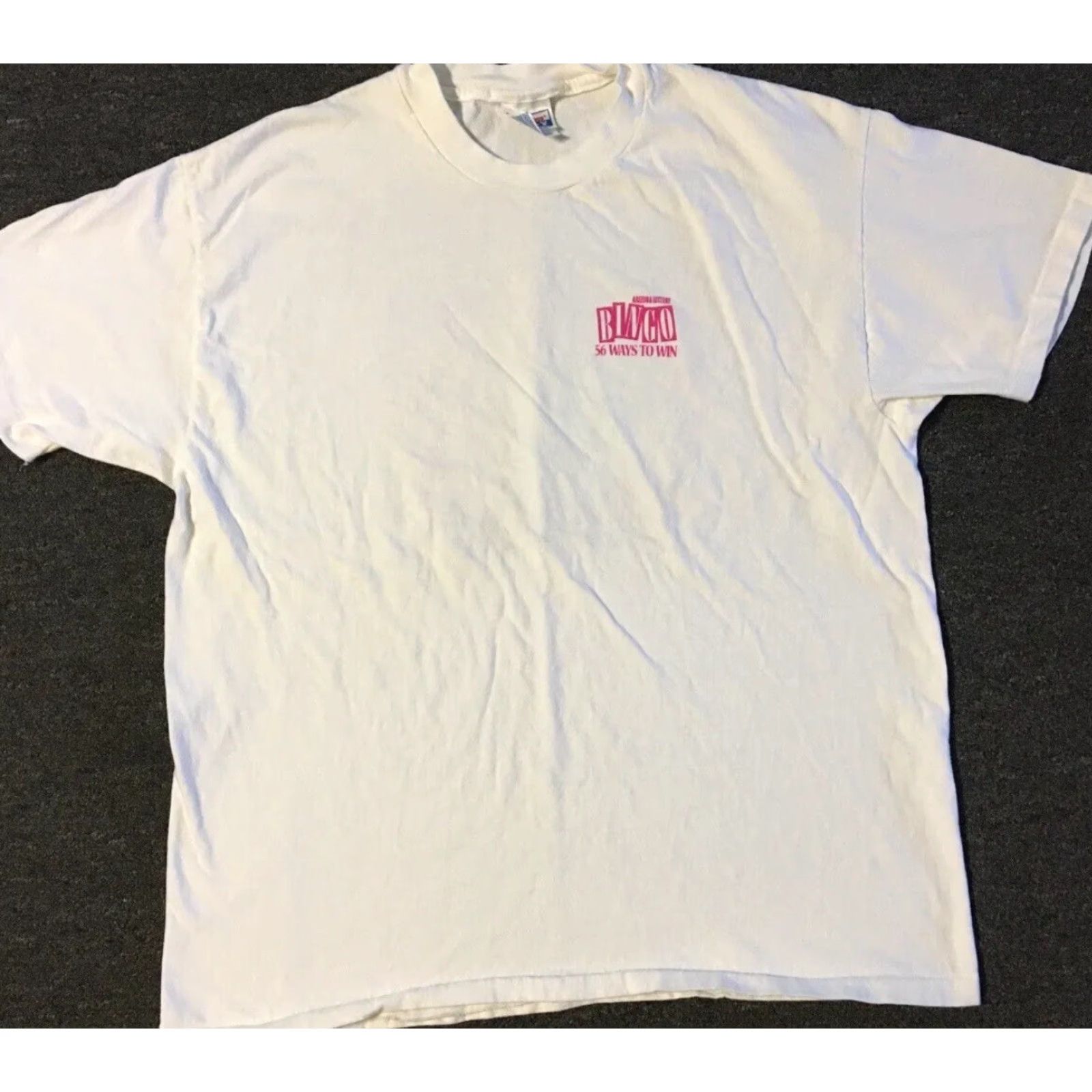 Vintage VINTAGE Arizona Lottery Bingo Scratcher Shirt XL White USA Money Gambling Funny Grunge 90s Size US XL / EU 56 / 4 - 2 Thumbnail