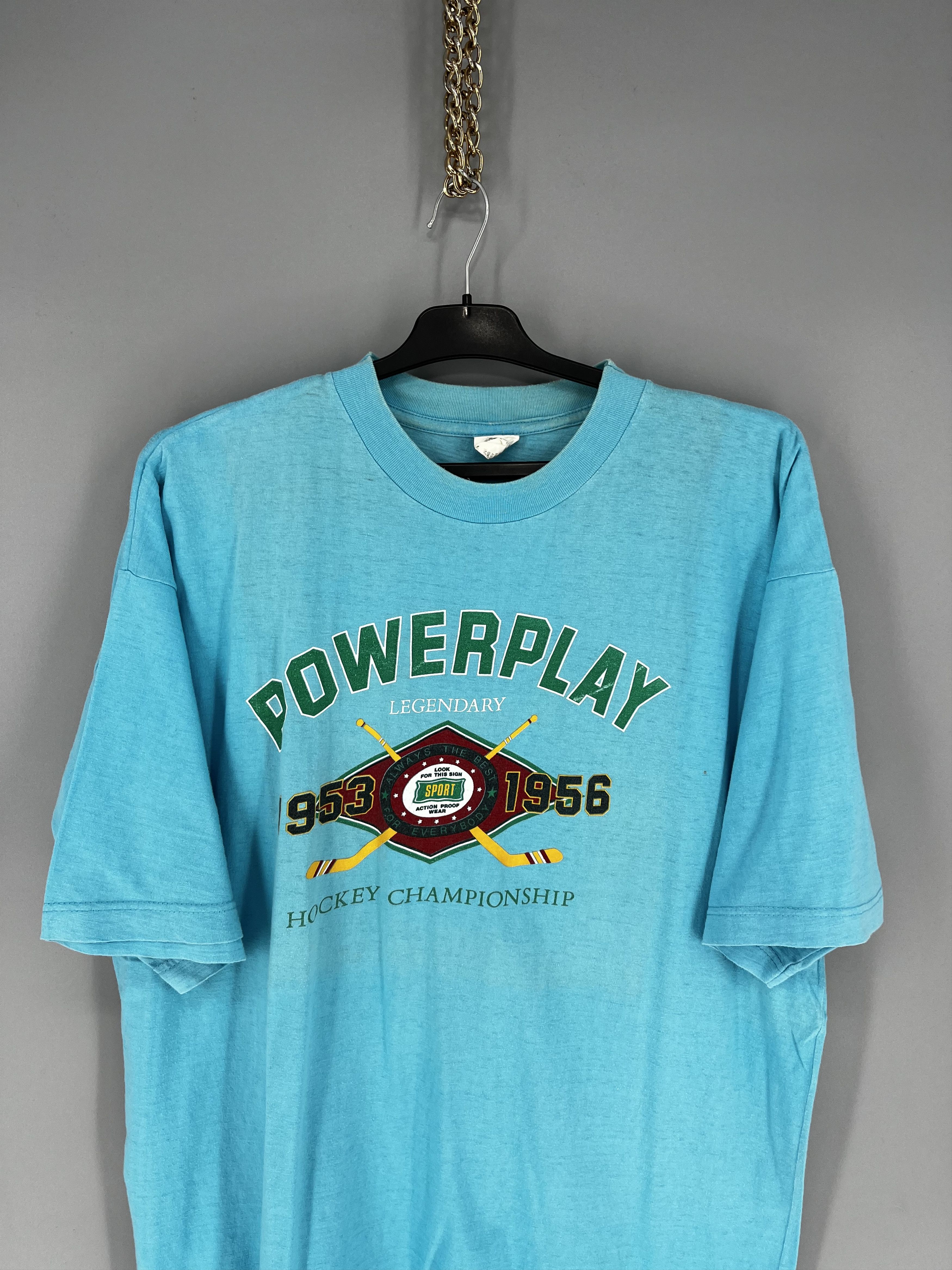 NHL VTG 90s POWERPLAY LEGENDARY 1953 1956 HOCKEY CHAMPIONSHIP Size US XL / EU 56 / 4 - 6 Thumbnail