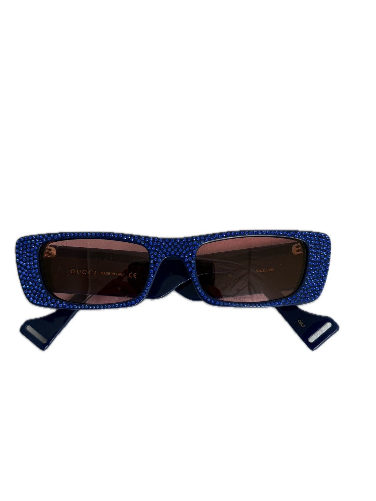 Gucci Gucci su glasse with blue diamonds Size ONE SIZE - 3 Thumbnail